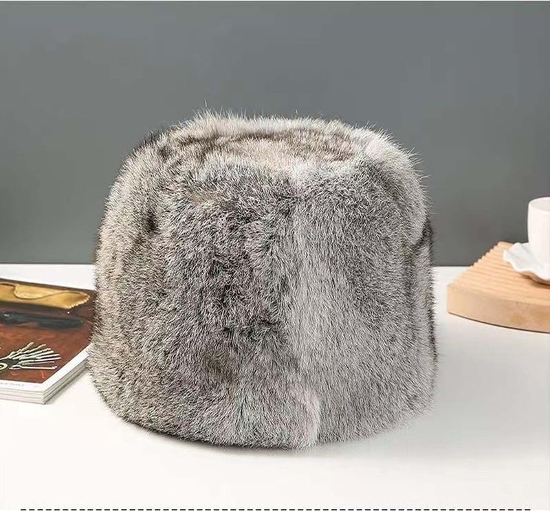 WUODHTW Men's Winter Ushanka Earflap Trooper Hat Aviator Windproof Hat Faux Fur Warm Hat Ski Beanies Cap Berets Skull caps - Image 2